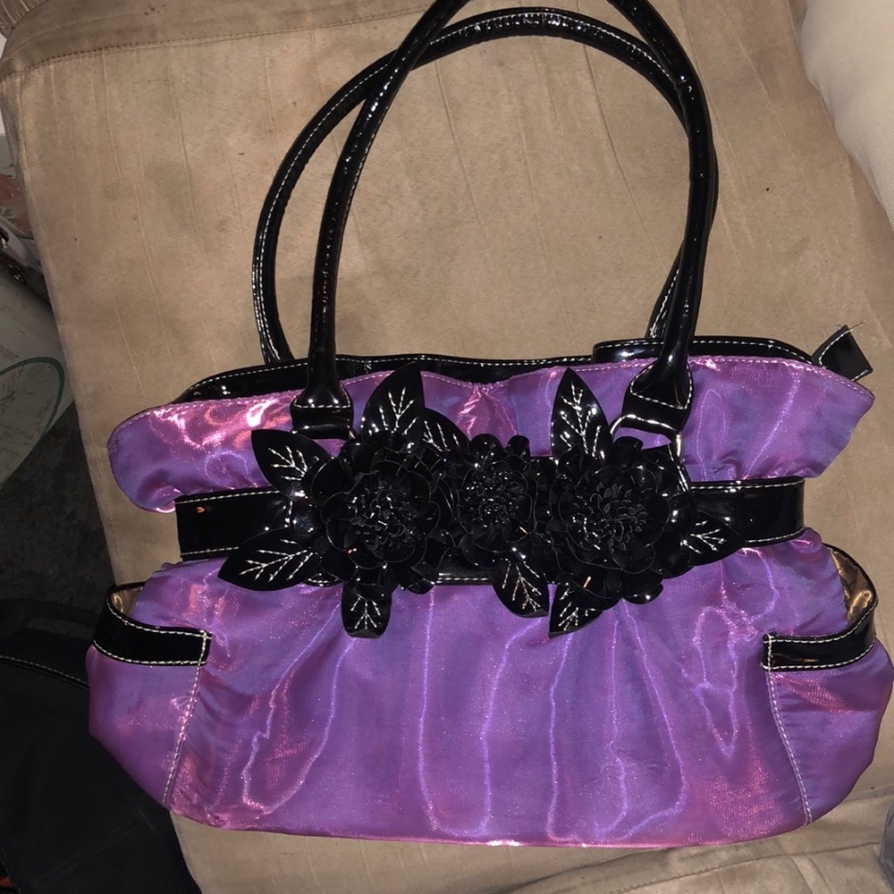 NWOT - Beautiful Metallic Purple Bag